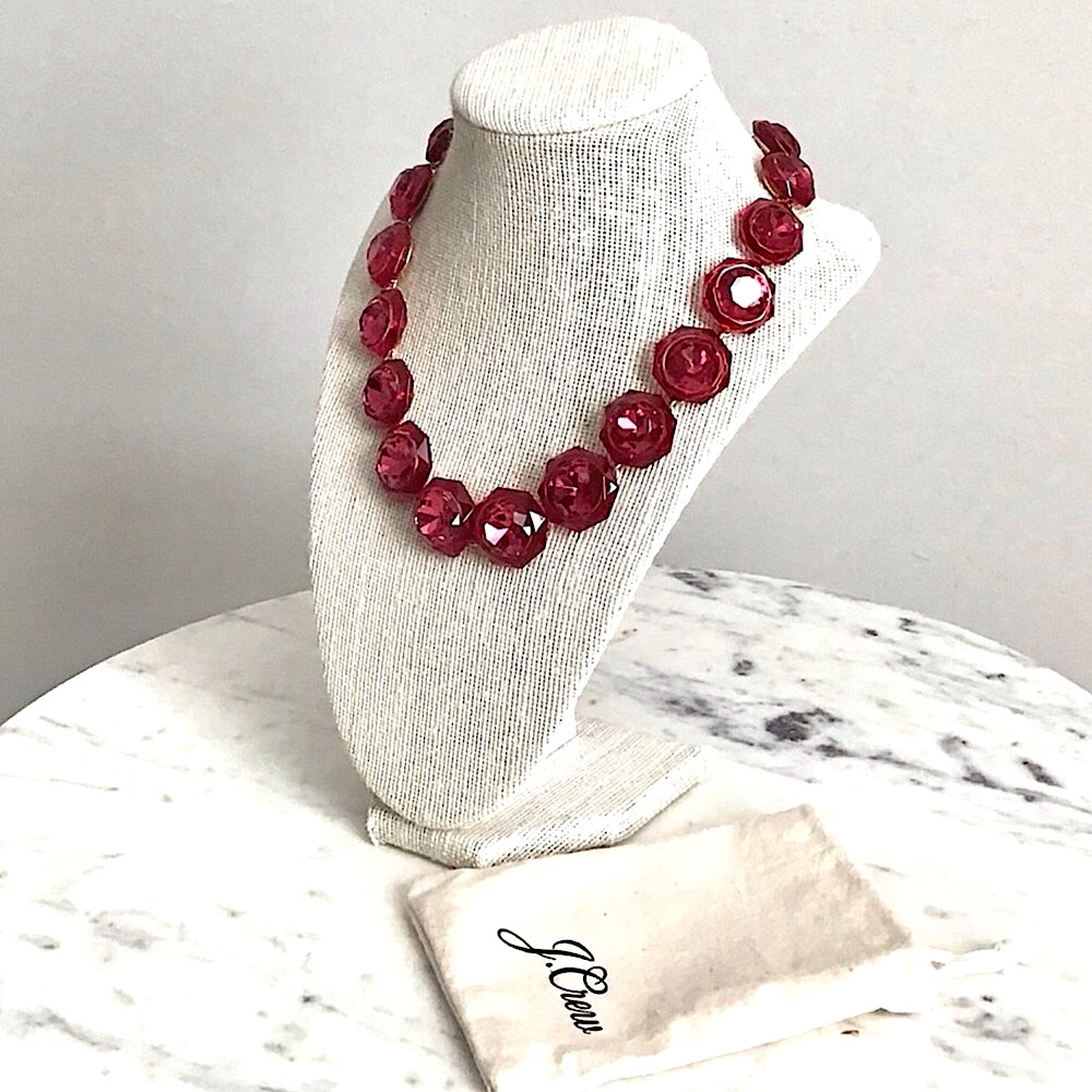 J. CREW Necklace Crystals Gemstones Gorgeous RARE New With Tag - Picture 5 of 10